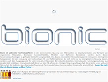 Tablet Screenshot of bionic-world.eu